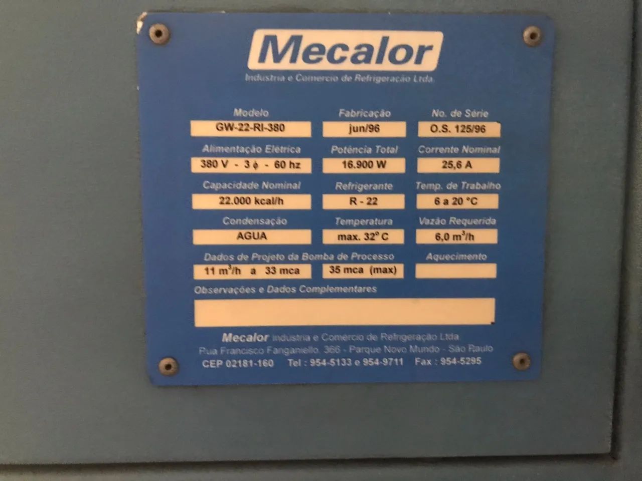Unidade de água gelada / Chiller Mecalor  - Foto 2