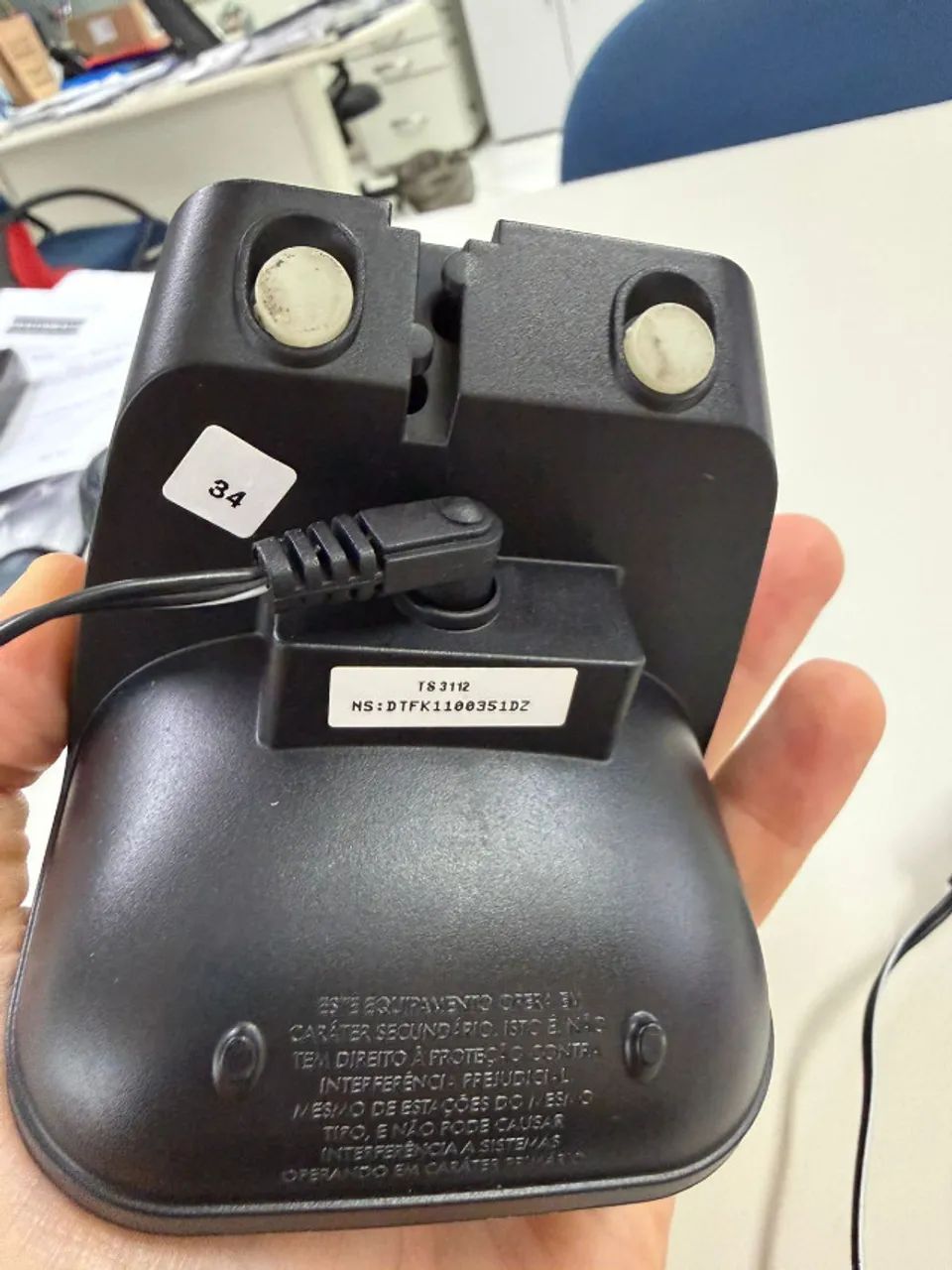 Telefone Intelbras Ts 3112 Somente Ramal Sem Fio Cor Preto Preto 127/220v  - Foto 2