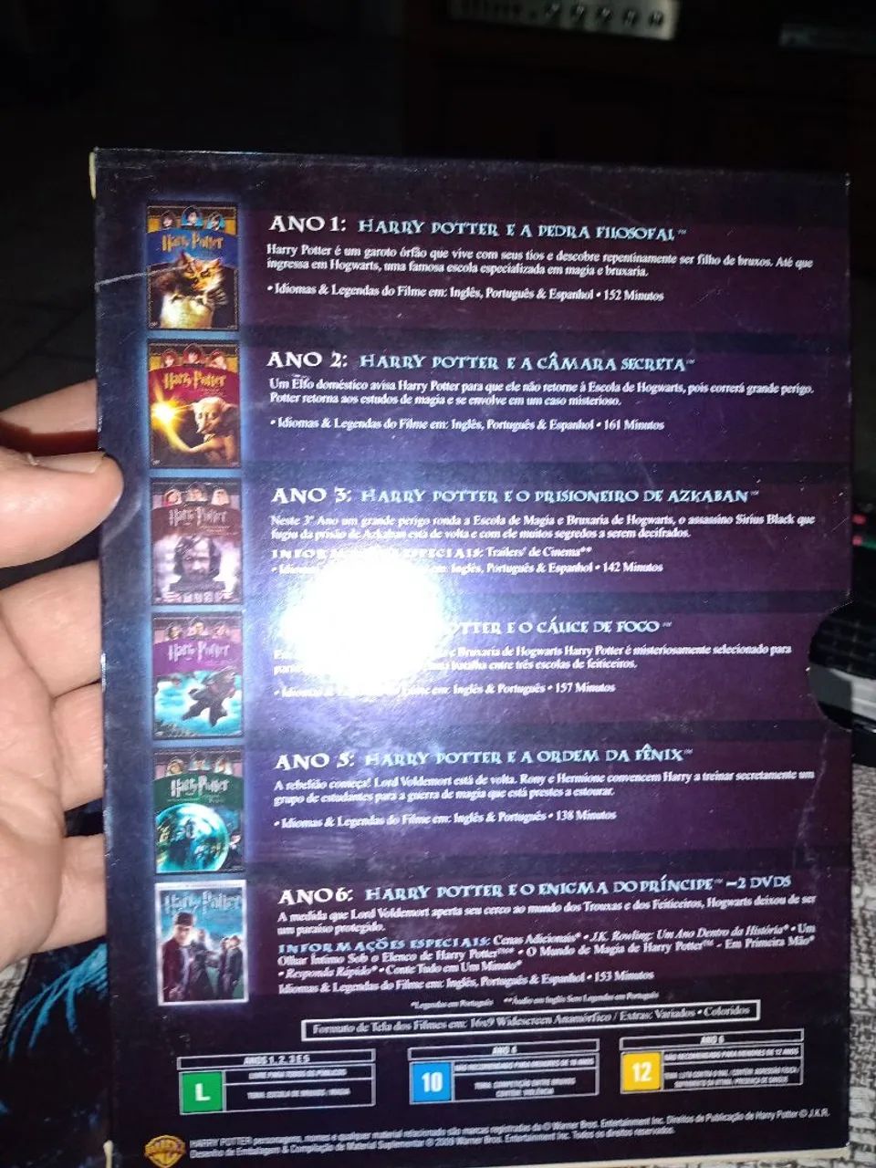 Box Harry Potter Anos 1 a 6 - 7 DVDs - Foto 2