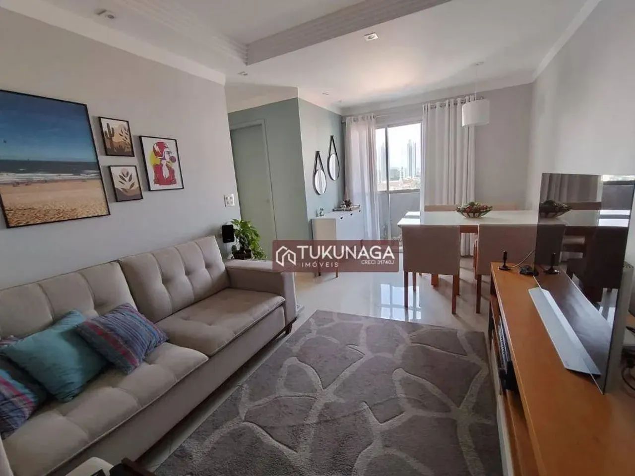 Apartamento com 2 dormitórios à venda, 55 m² por R$ 415.000,00 - Vila Capitão Rabelo - Gua