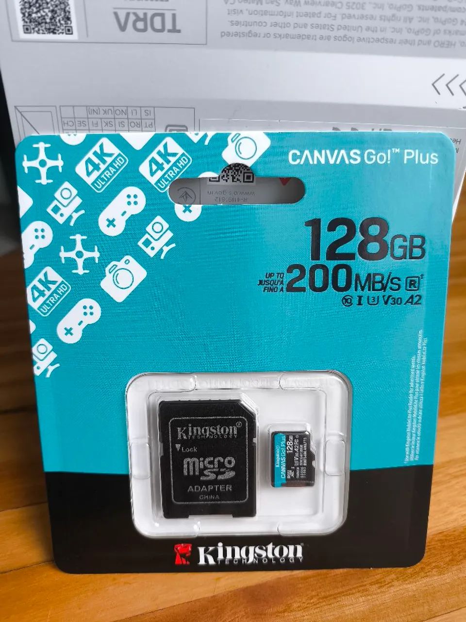 Cartão de Memória Kingston Canvas Go! Plus 128GB Micro SDXC