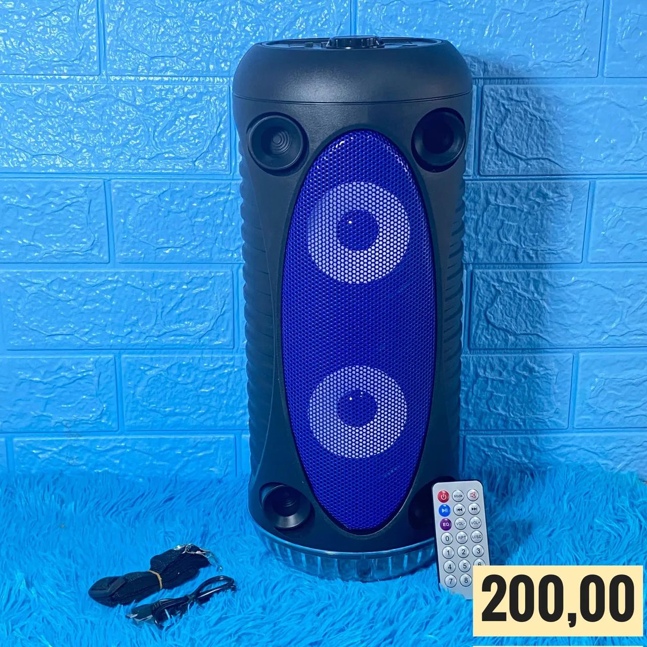 Caixa de Som Bluetooth Portátil com Microfone. Entrega a domicilio 