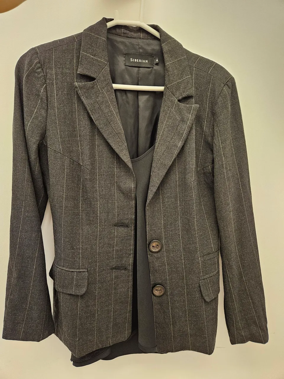 Blazer Siberian Cinza com Listras - M