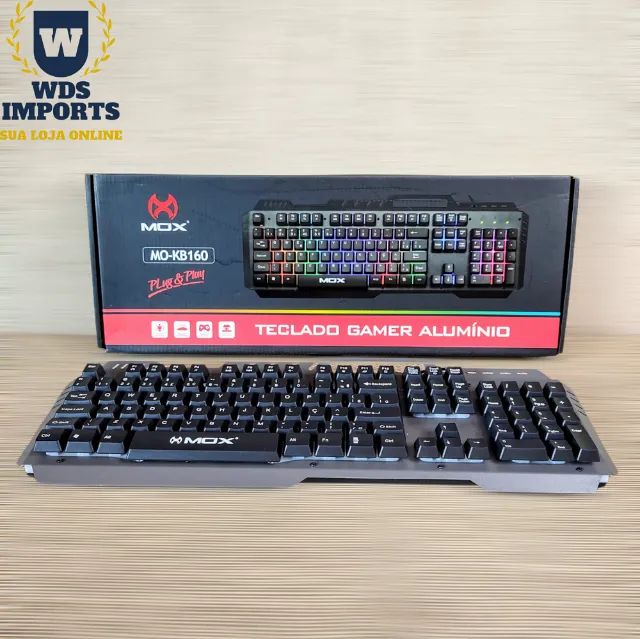 Teclado Gamer Alumínio Semi Mecânico - Mox