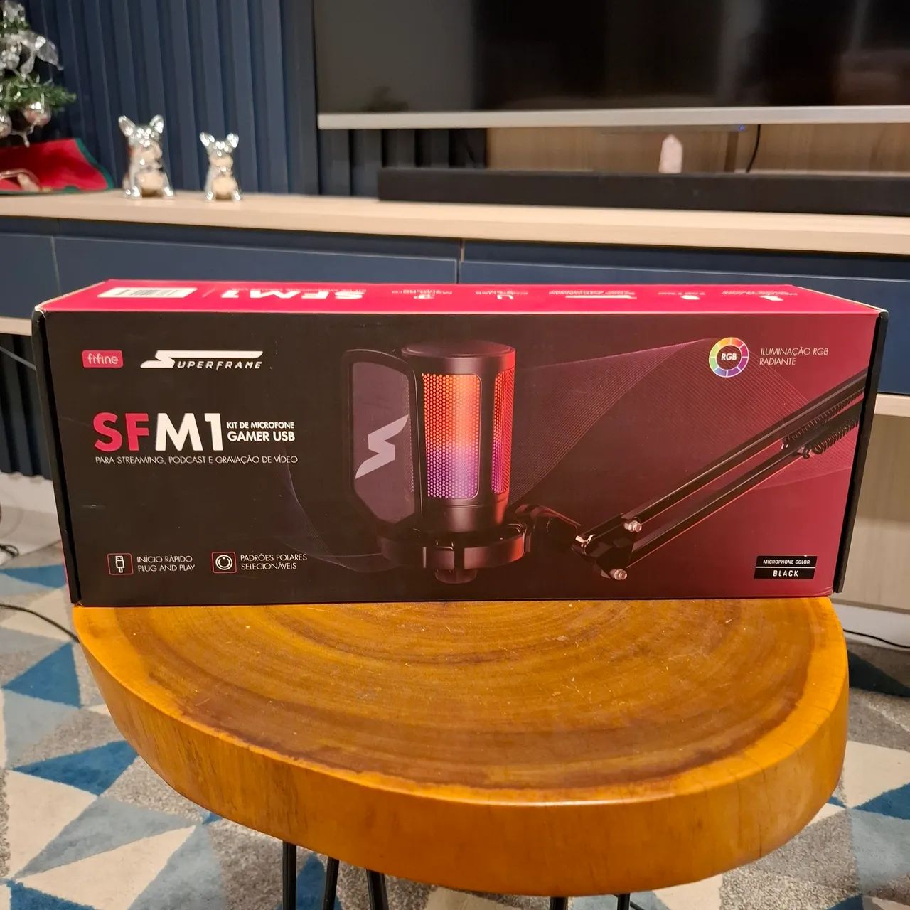 Microfone Gamer Fifine SuperFrame SFM1 - Na garantia