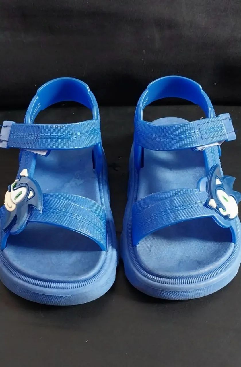 Sandálias Sonic - Azul - Bebê número 25/26 - Foto 3