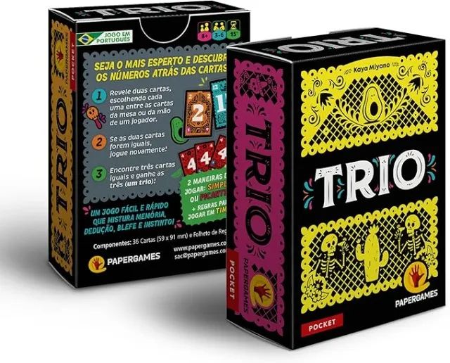 Trio - Lacrado Papergames jogo de tabuleiro - Foto 2