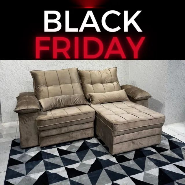 sofa retratil bege com molas na promoção - Foto 3