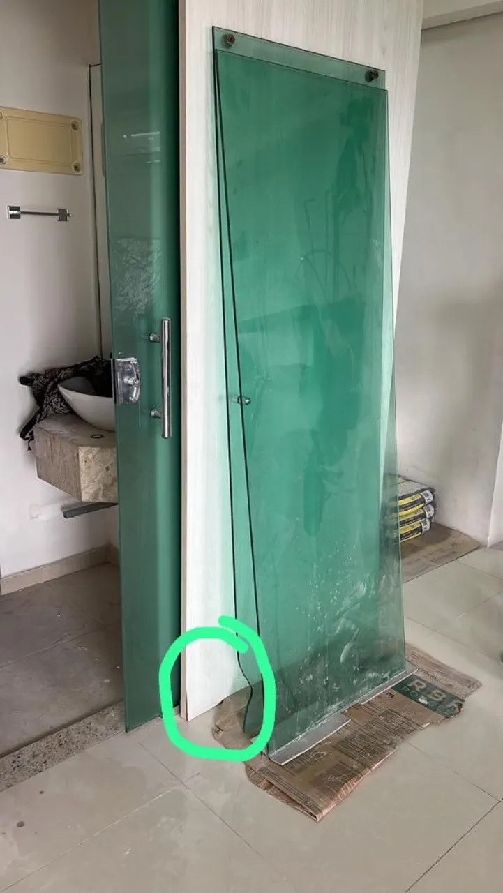 Porta de Vidro para Box de Banheiro