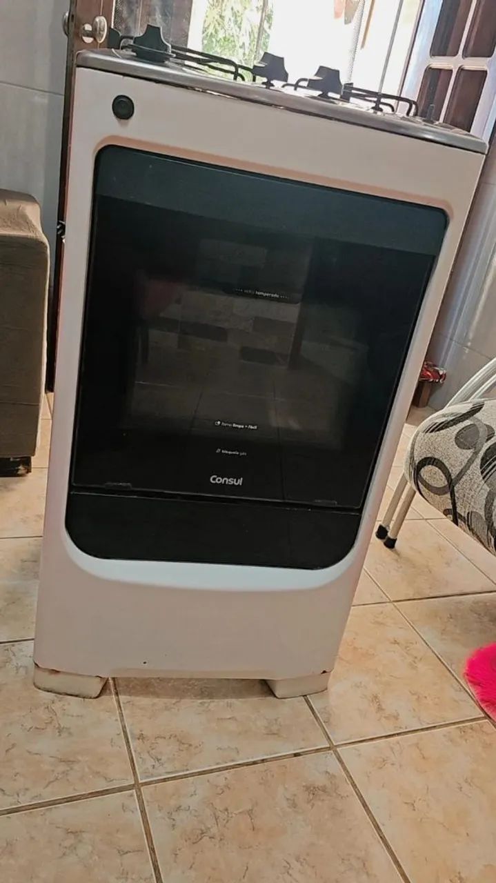 Fogão Consul 4 bocas com mangueira e válvula 