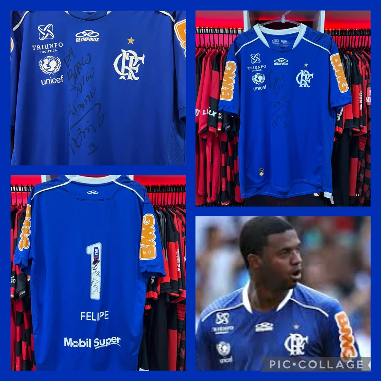 Camisa de jogo do Goleiro Felipe - 2012 (Autografada)