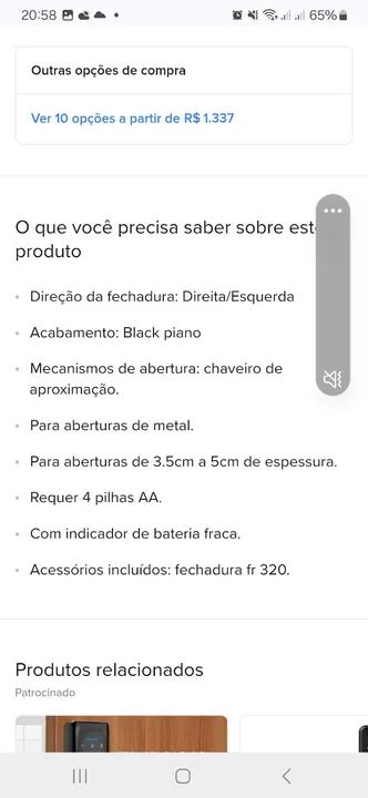 Fechadura digital Intelbras  - Foto 4