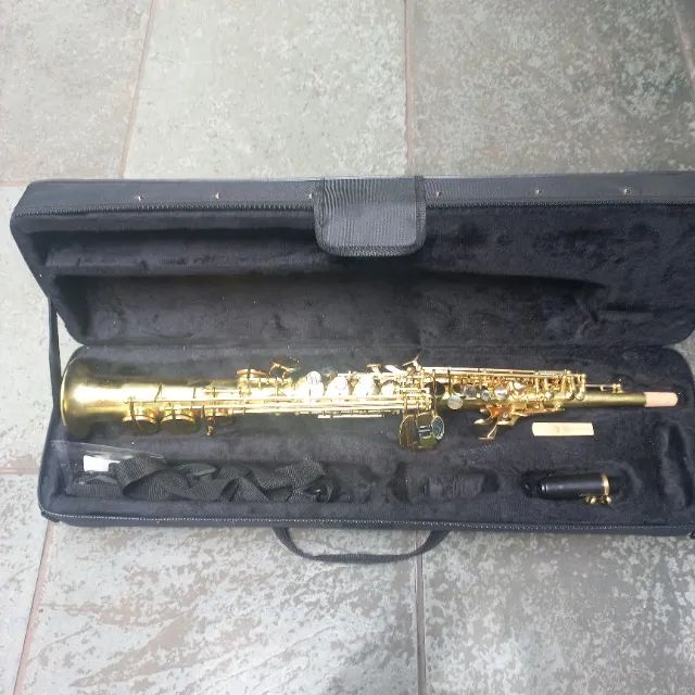 Sax Soprano sem marca Inteiriço NovissimoSaxofone Troco+$ 12x no cartão - Foto 3