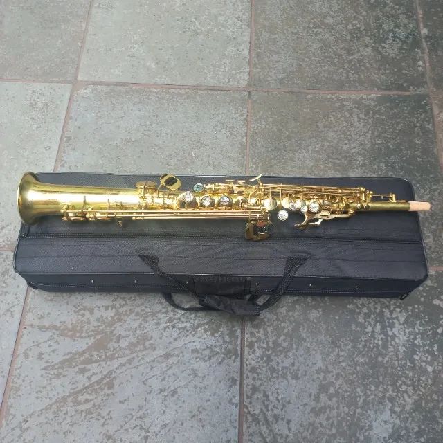 Sax Soprano sem marca Inteiriço NovissimoSaxofone Troco+$ 12x no cartão - Foto 4