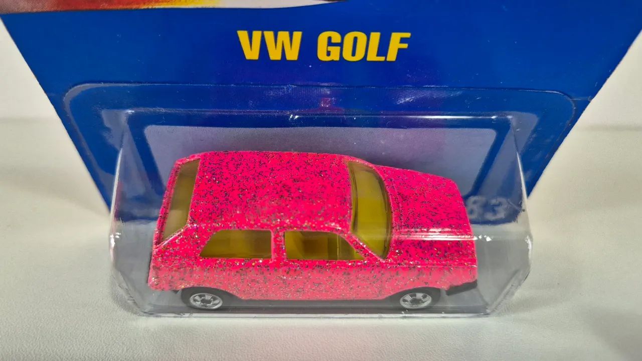 Hot Wheels Volkswagen Golf mk2 Gliter Pink 1990 - Foto 3