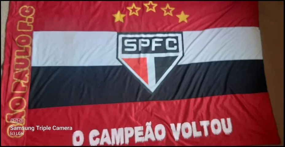 Bandeira Do São Paulo Tricolor Paulista 1,20 X 1,70 Grande - Foto 2