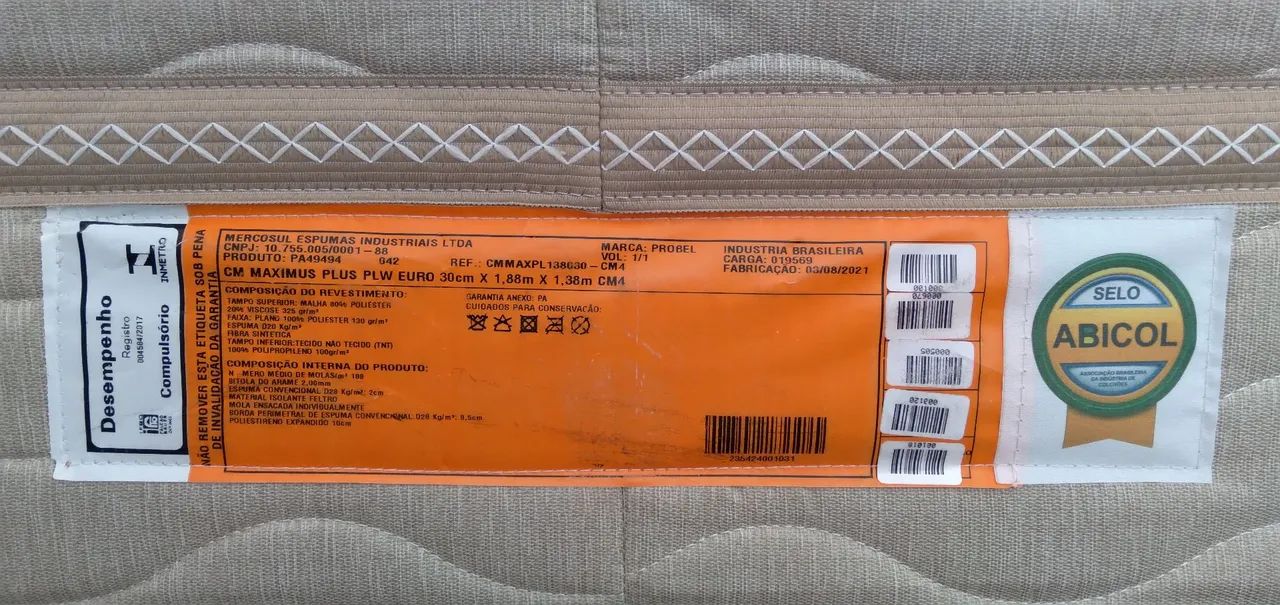 Colchão de Casal Probel Maximus Plus PLW Euro 30cm