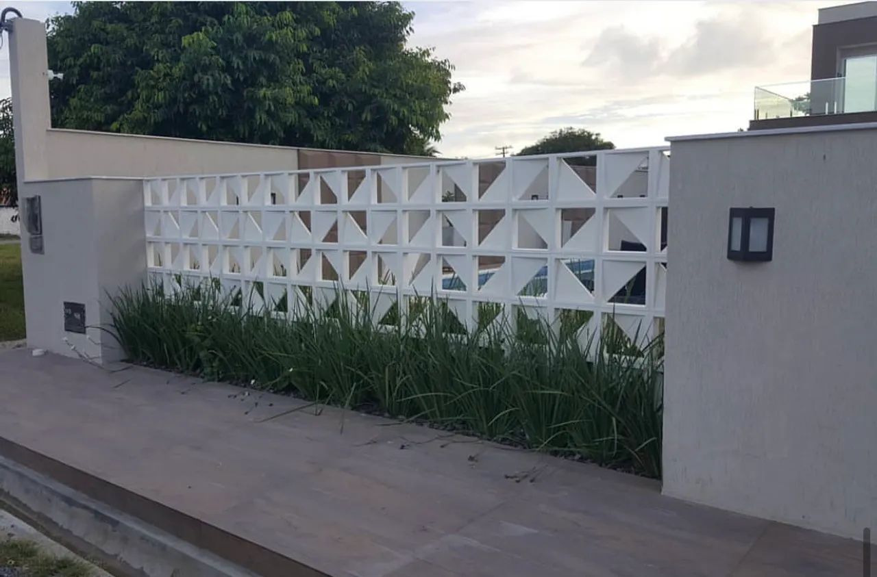 Blocos vazados para muro - Cobogo triangular 