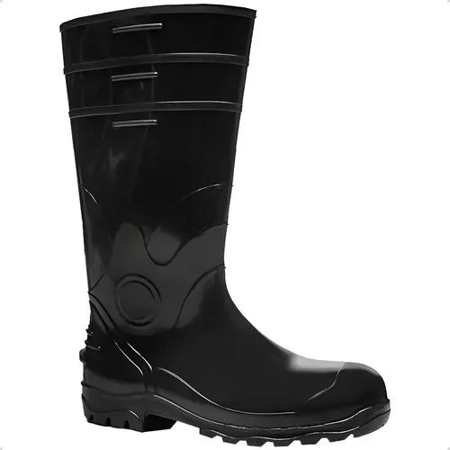 Bota De Borracha Pvc Cano Longo Com Bico E Palmilha Aço Epi - Foto 3