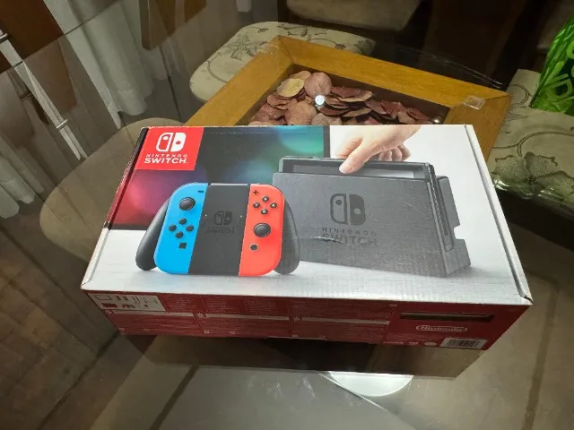 Nintendo Switch V1 + Desbloqueado + Acessórios Originais