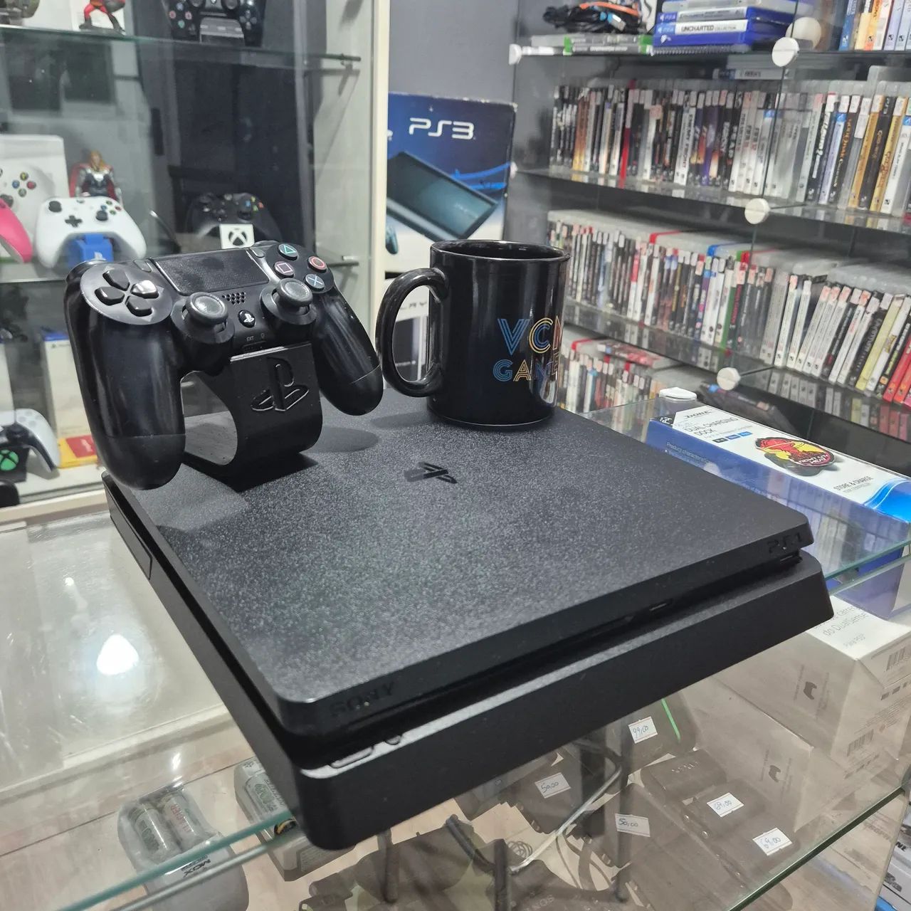 PS4 Slim, Garantia, Aceito usado de entrada, aceitamos Cartão ate 18x - Foto 3