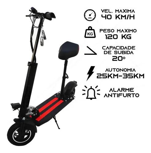 Patinete Scooter Eletrica K10 800w