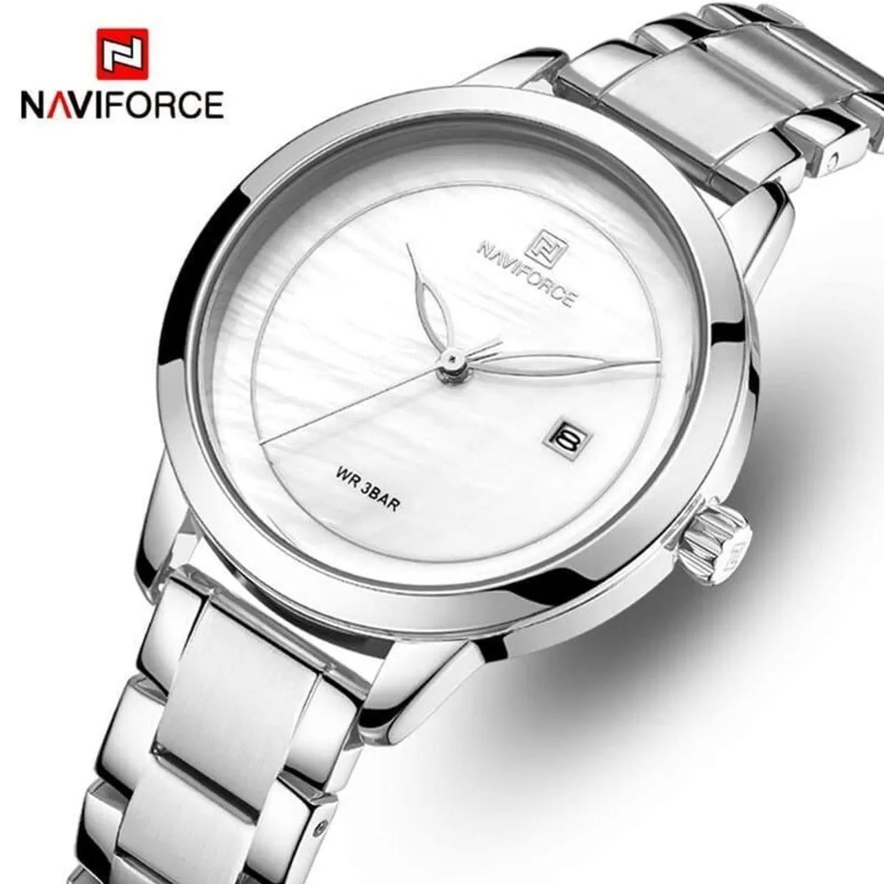 Relógio Feminino Naviforce Azul e Dourado - Foto 3
