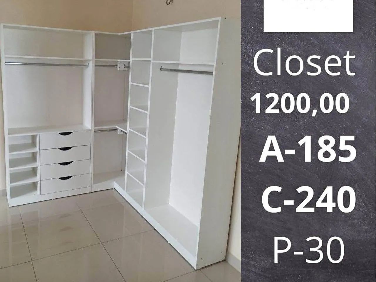 Closet em L 