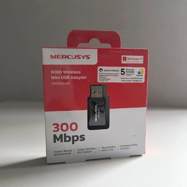 Receptor WiFi USB 300Mbps Wireless Mercusys *ENTREGA GRÁTIS* - Foto 4