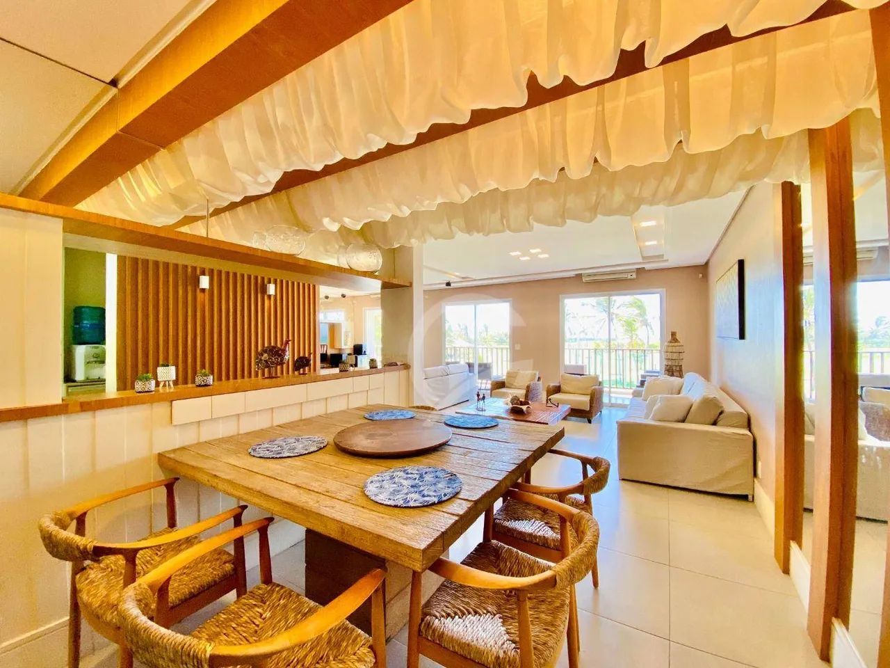 AP Porteira Fechada com vista de 180º total para o Mar do porto das Dunas, condomínio Bout - Foto 3