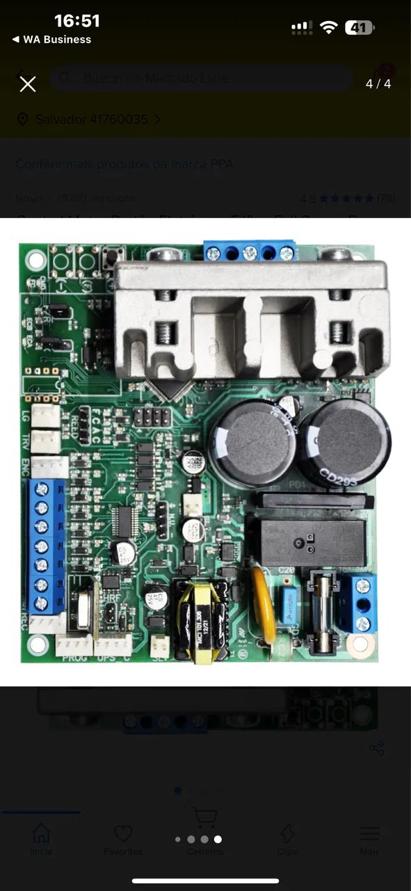  Central Motor Portão Eletrônico Triflex Full Range Ppa Frequência 50 Hz/60 Hz  - Foto 2