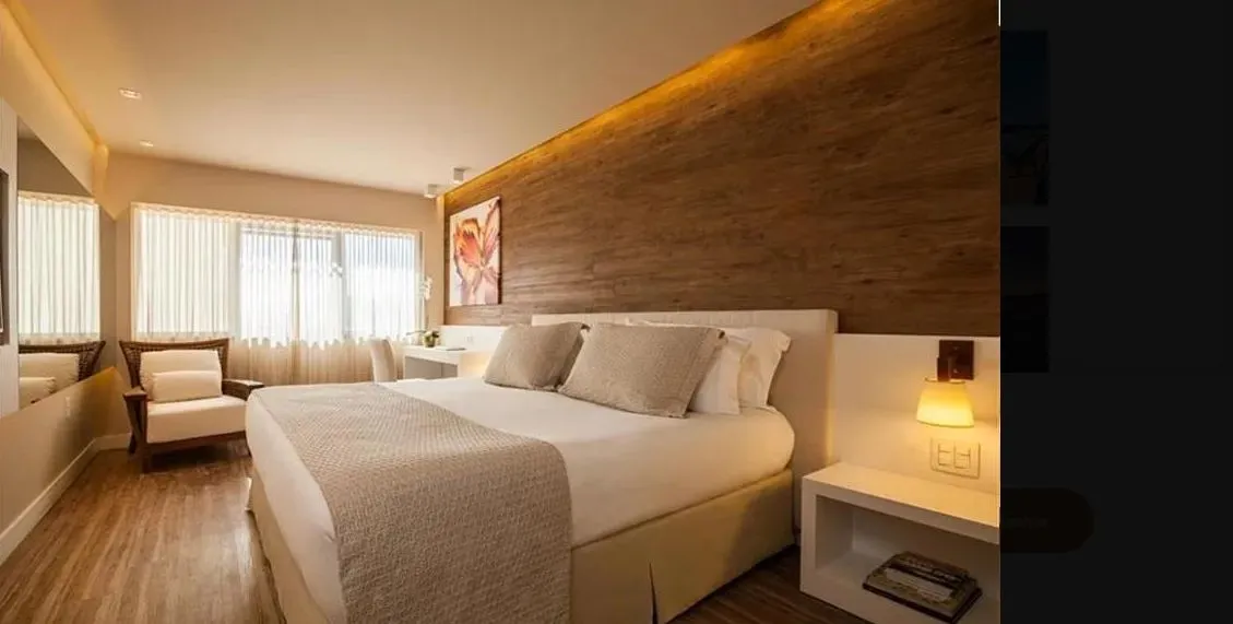 Lindo studio 100% mobiliado em um hotel de luxo na Barra/RJ, acesso exclusivo para praia e