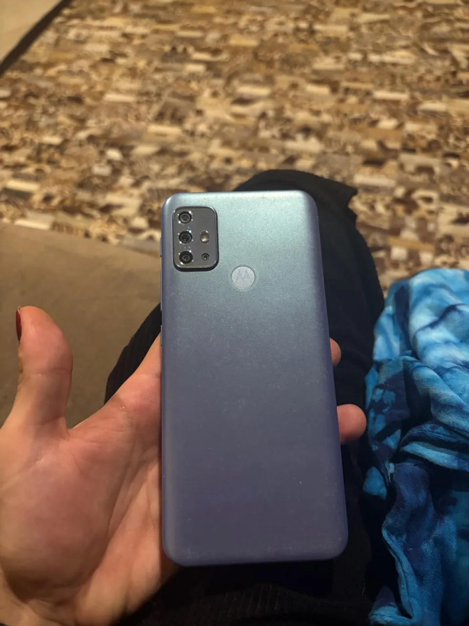 Smartphone Motorola Moto G20 64GB Azul 4G 4GB RAM Tela 6,5? Câm. Quádrupla + Selfie 13MP