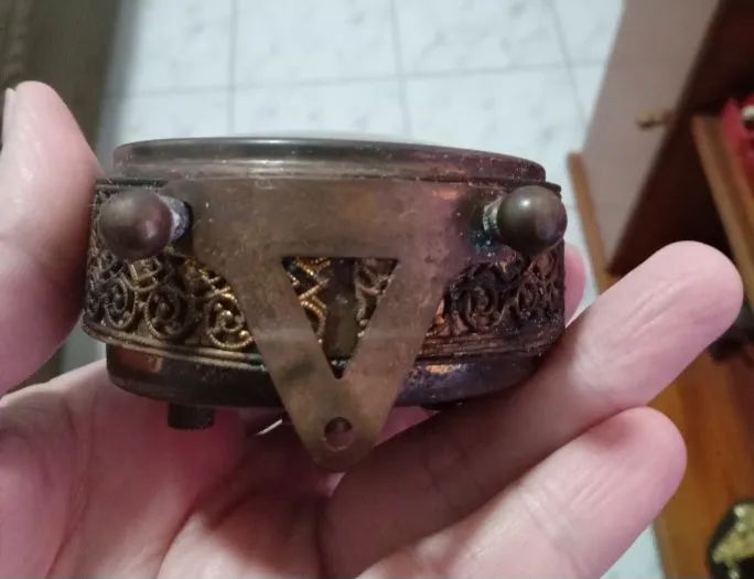 Relógio antigo Blessing Germany de Mesa Antigo. Não funciina. - Foto 4