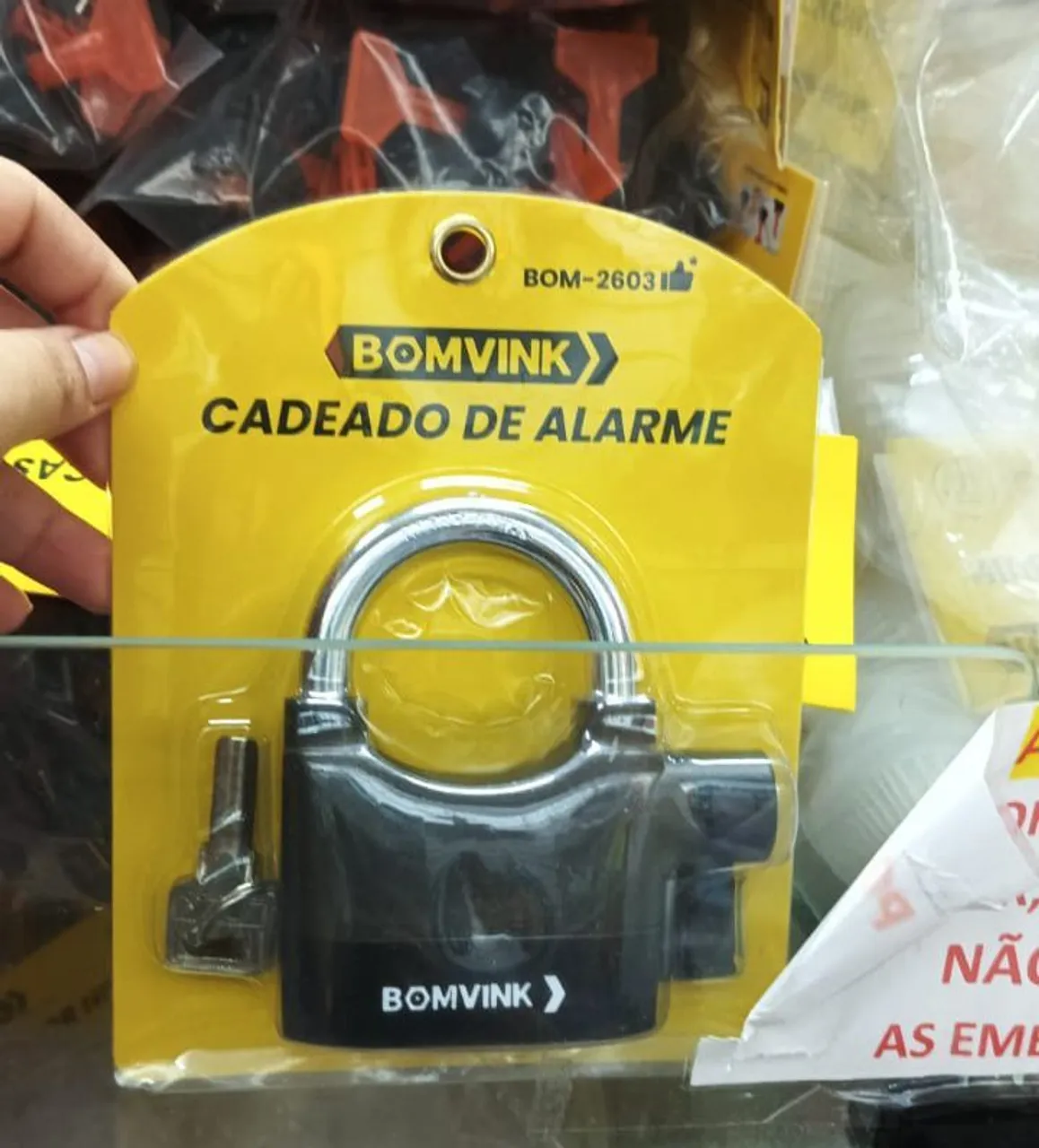 Cadeado com Alarme Bomvink - Segurança Reforçada