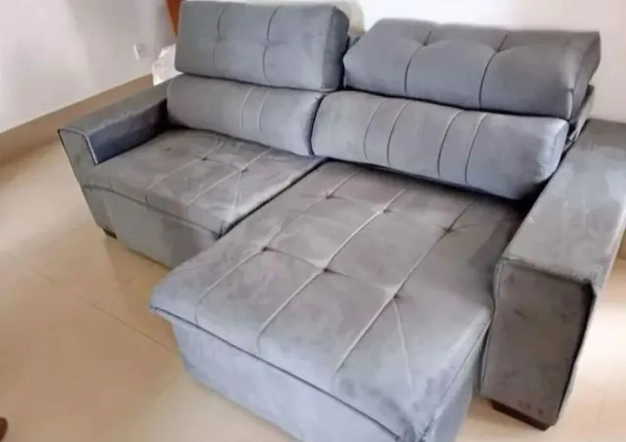 Sofá retrátil e reclinável 