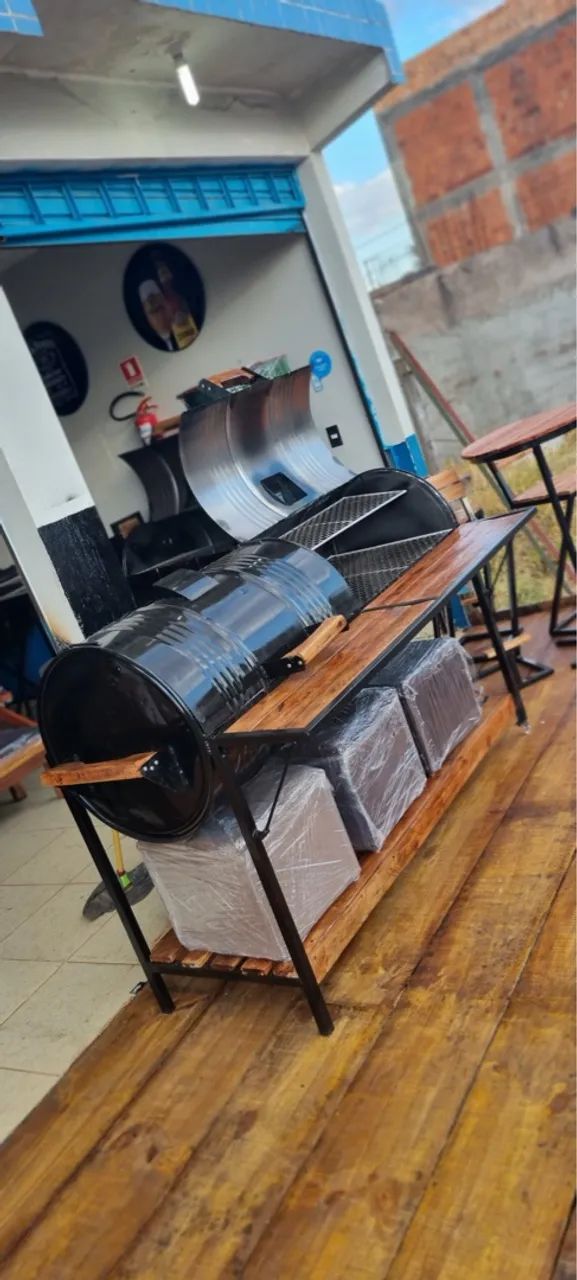 Churrasqueira artesanal de tambor - Foto 2