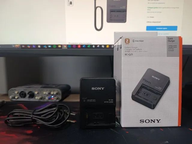 Carregador Sony BC-QZ1 (original) para Baterias NP-FZ100 - Foto 3