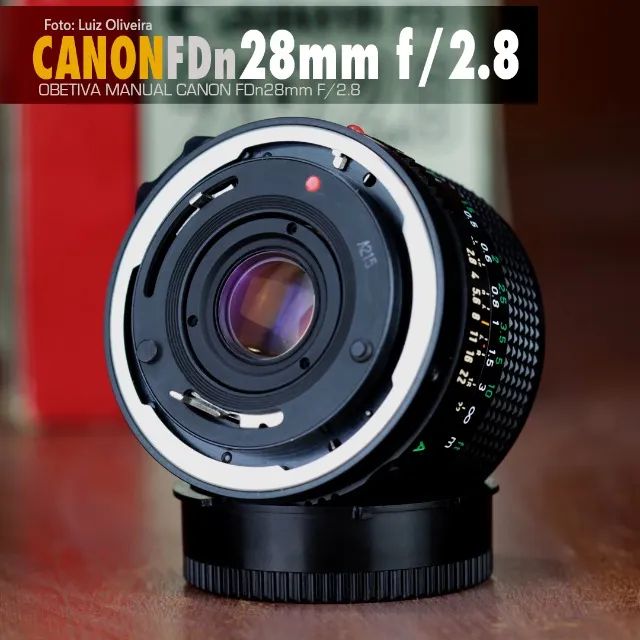 Objetiva Manual Canon FDn 28mm f/2.8 Na caixa + filtro Canon CCB12(80B). - Foto 5
