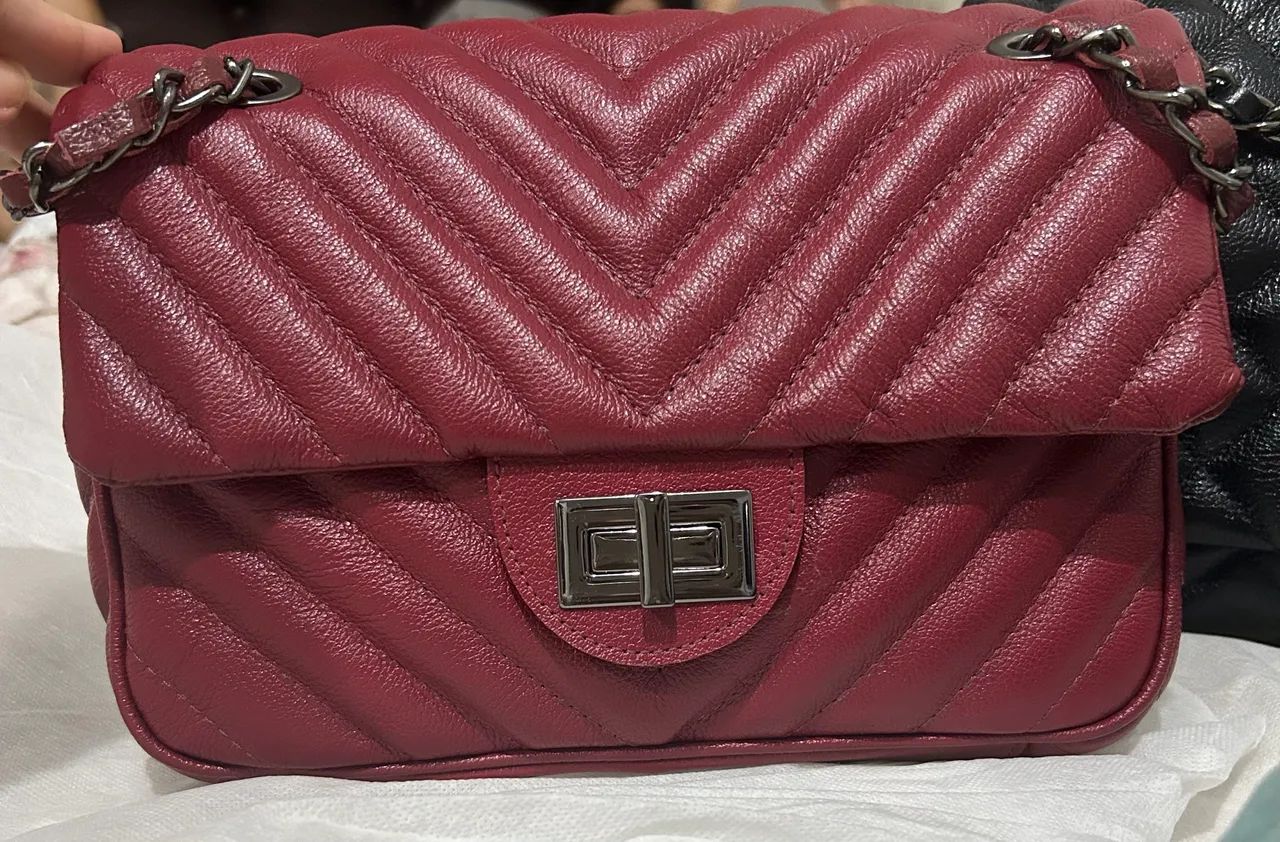 Bolsa de couro legítimo