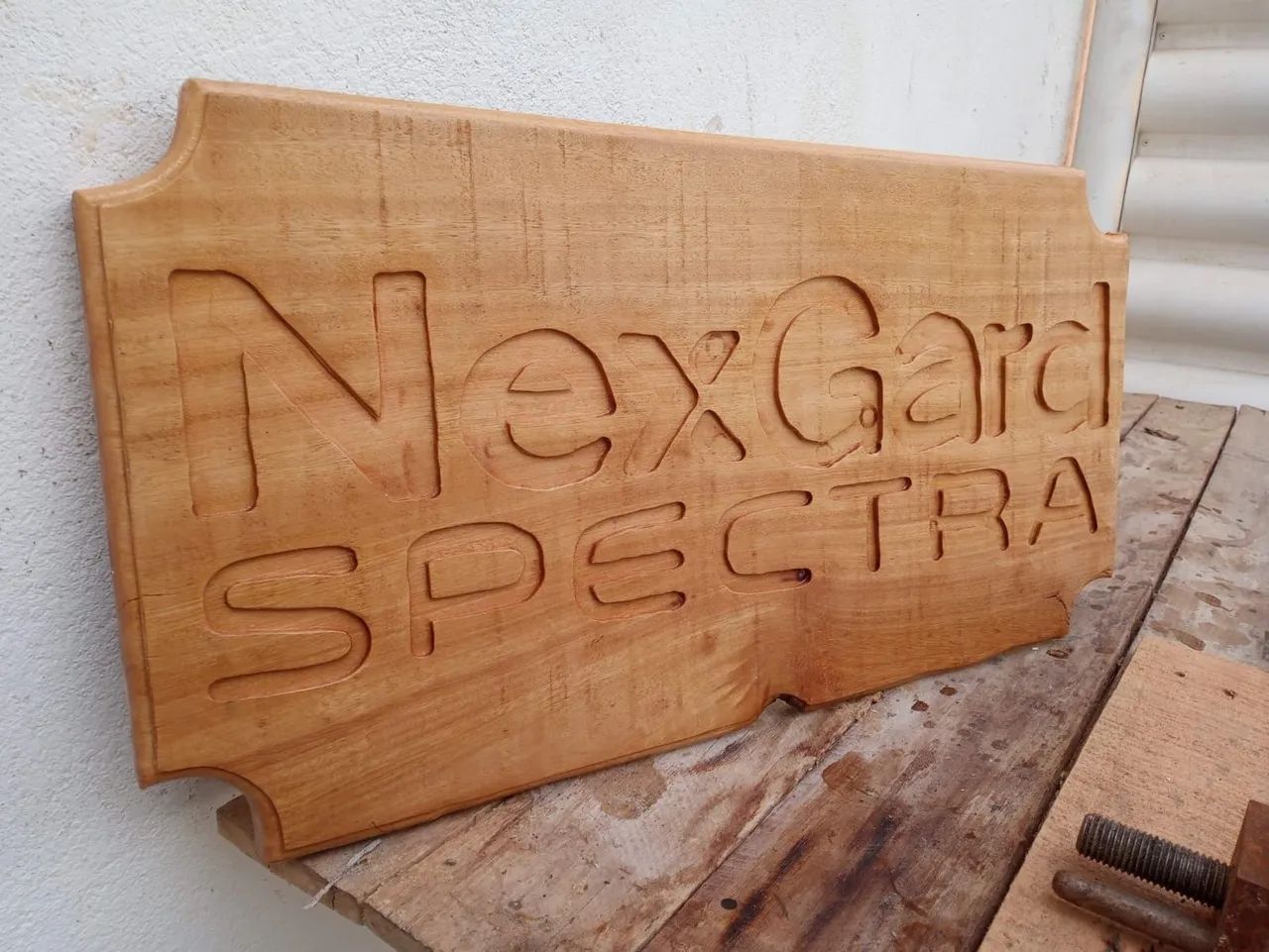 Placa de Madeira Rústica Personalizada Dupla Face - Foto 5