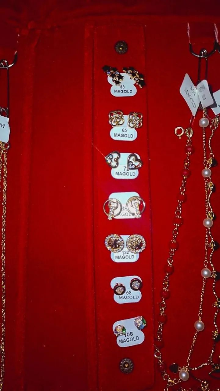 Anéis, brinco, cordão, gargantilha,  Magold Semijoias Diversos Modelos - Foto 6