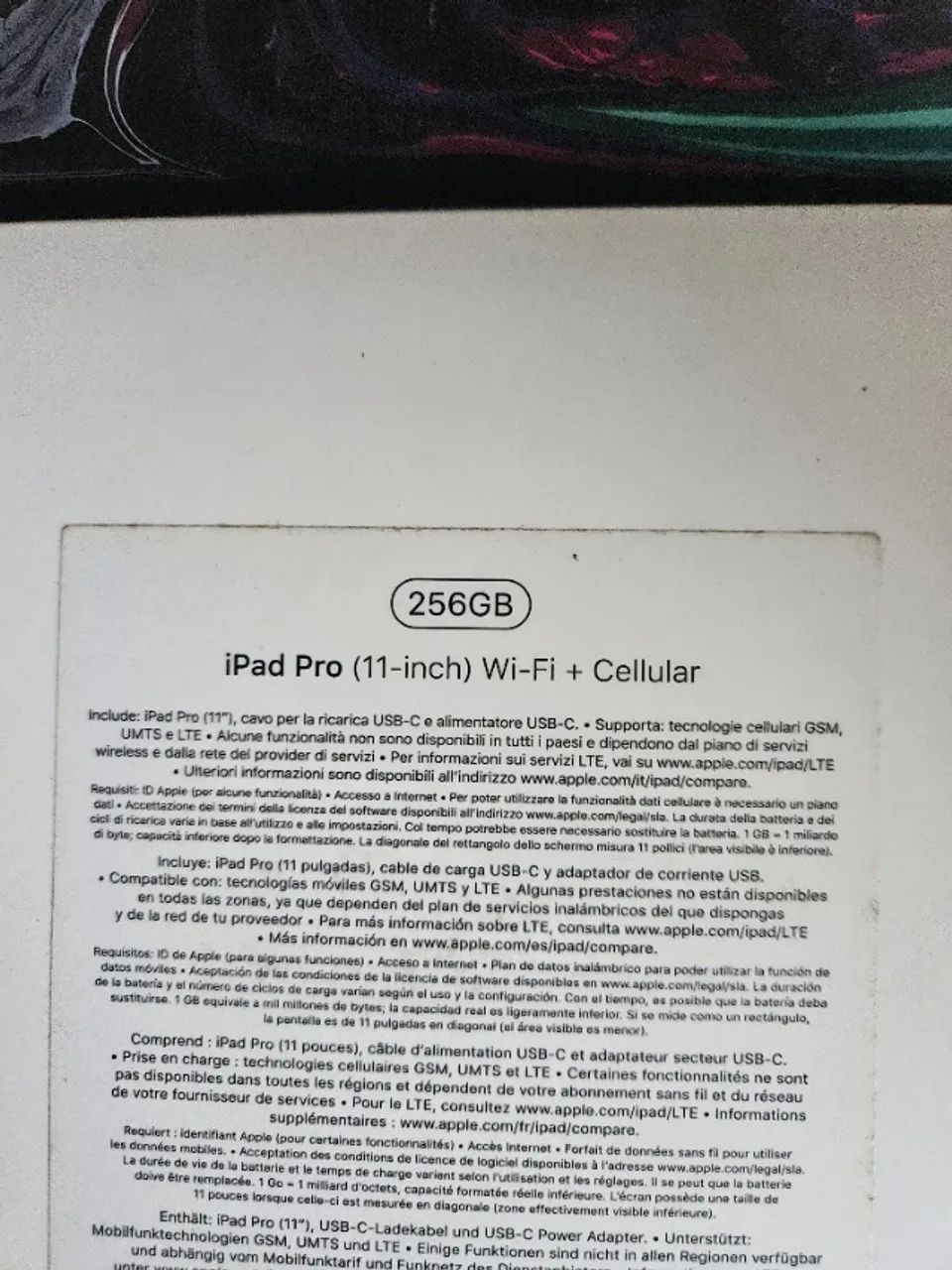 Ipad pro 256gb, celular + Wifi - Foto 5