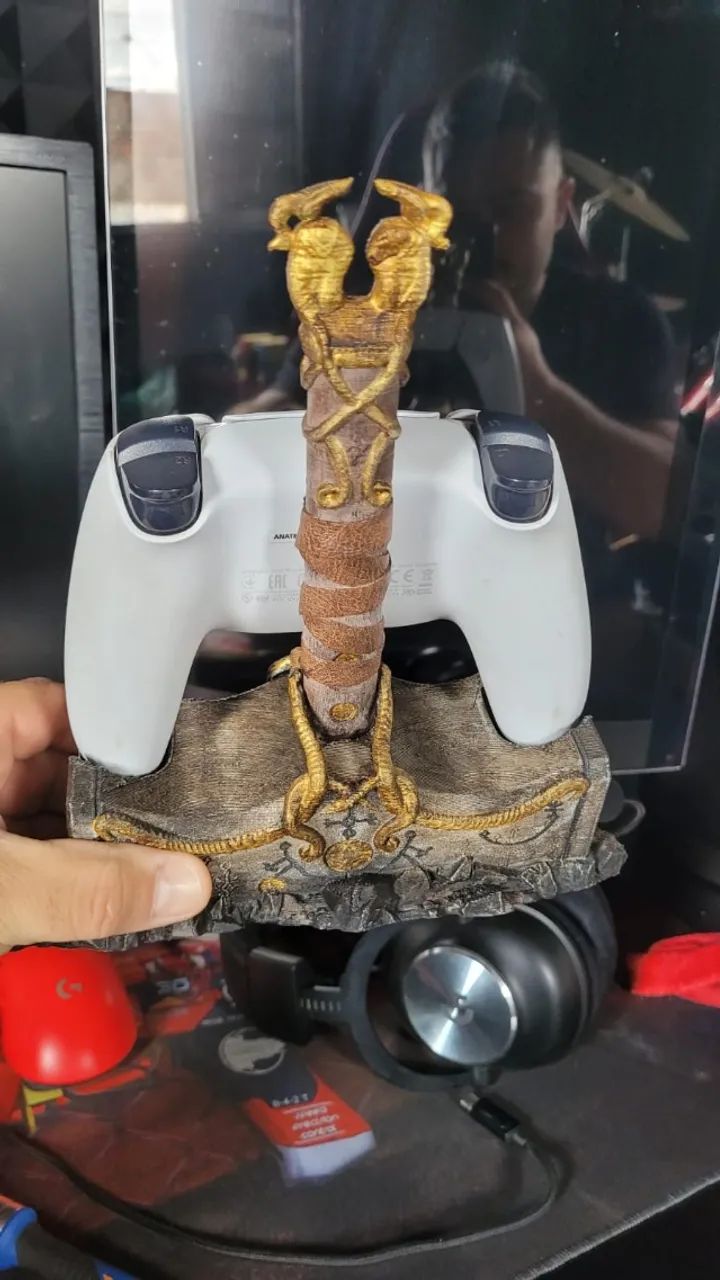 Controle PS5 + Suporte estilo Mjolnir64313243076098122