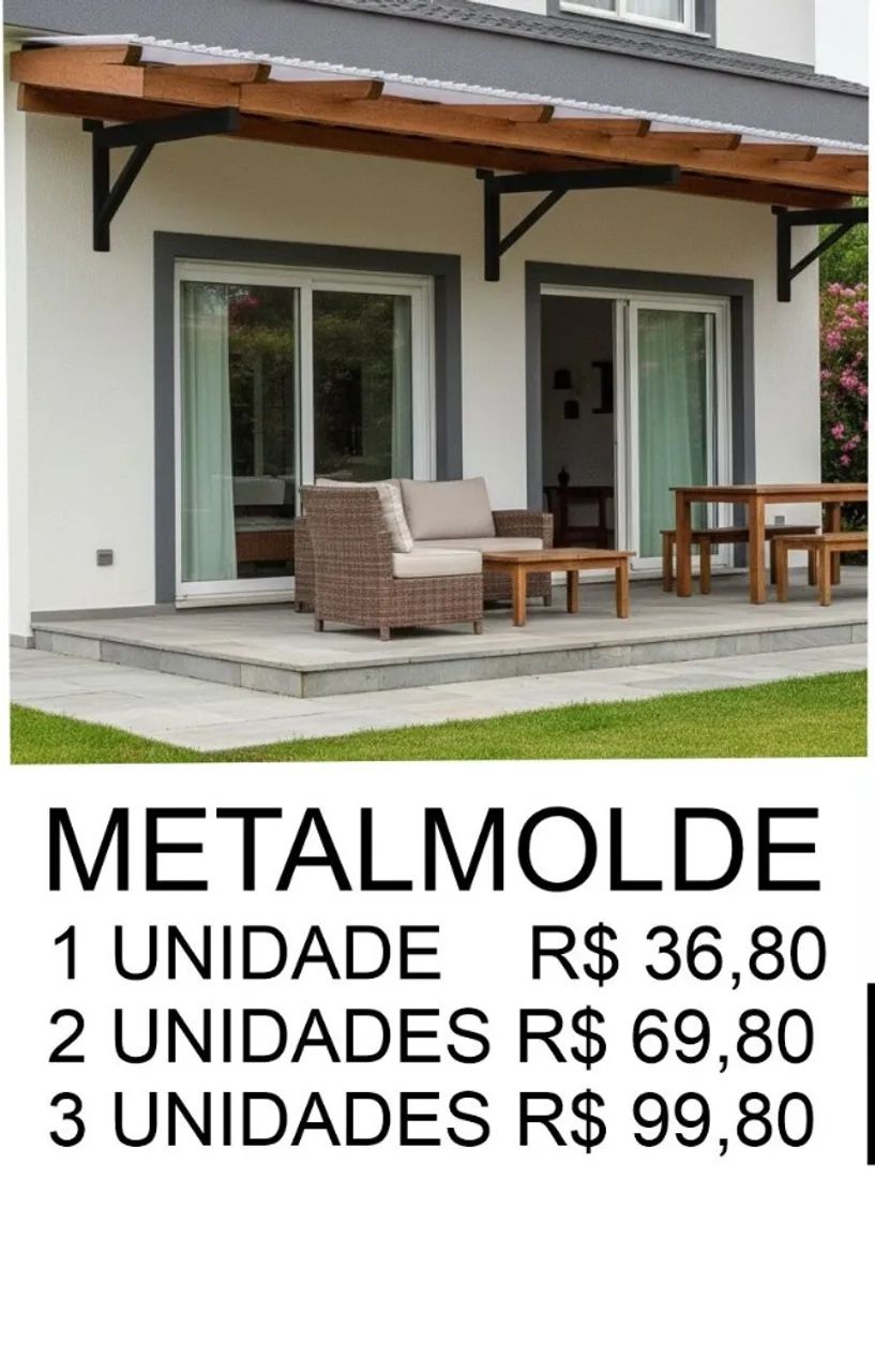 Mão Francesa Reforçada Para Toldos e Cobertas - Foto 2