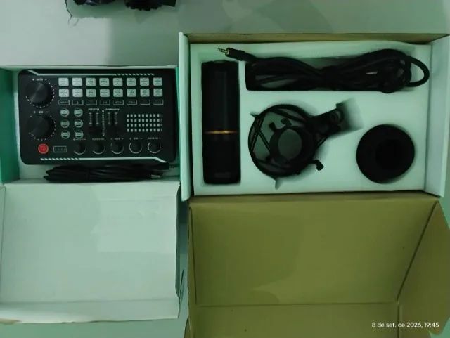 Kit - Microfone BM-800 PLUS - Waver e Interface de aúdio Live