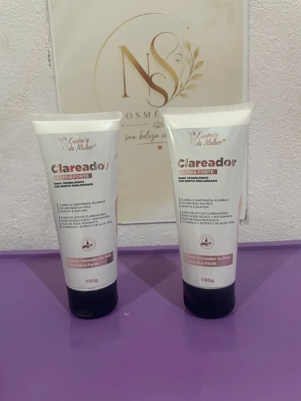Clareador extra forte -essência da mulher 100g - Foto 3