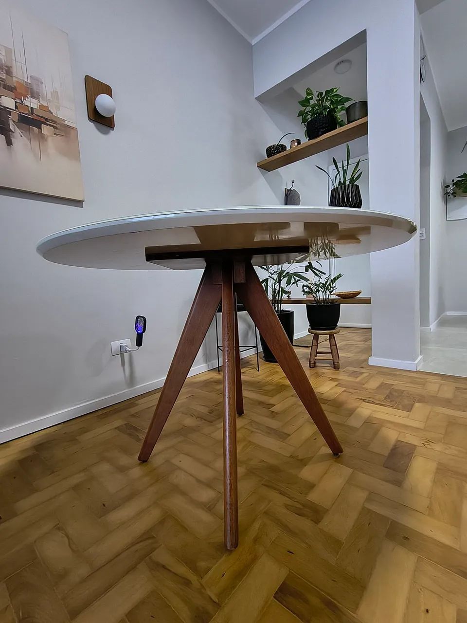 Mesa de jantar 4 lugares, semi nova. - Foto 4