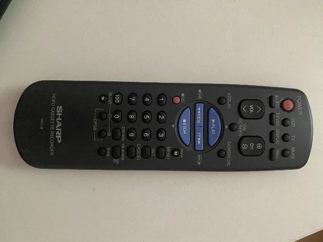 Controle Remoto do Video Cassete Sharp