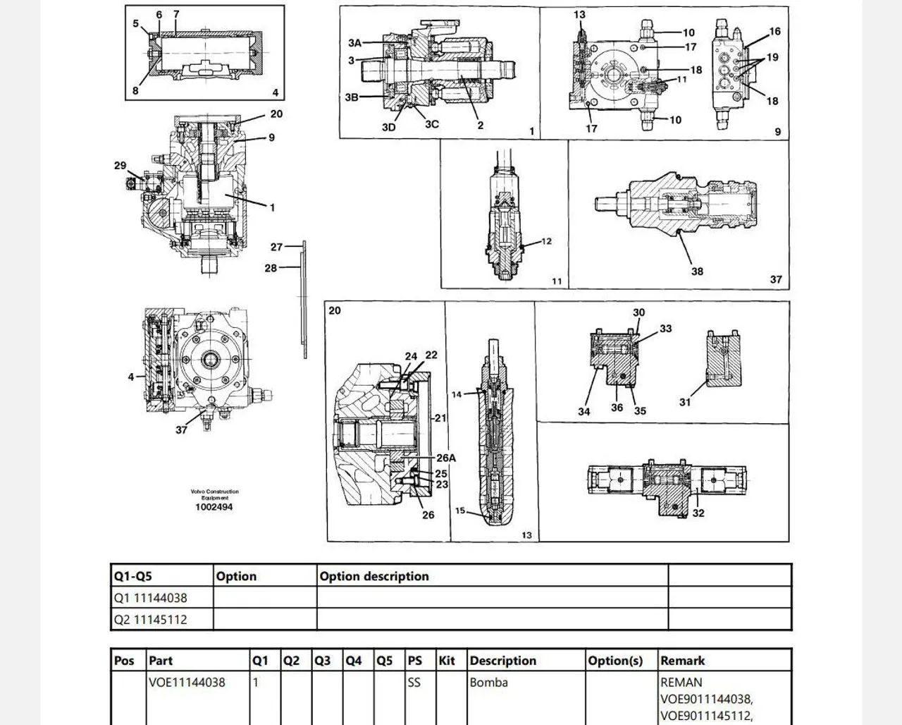 Bomba Hidráulica Volvo L50c 